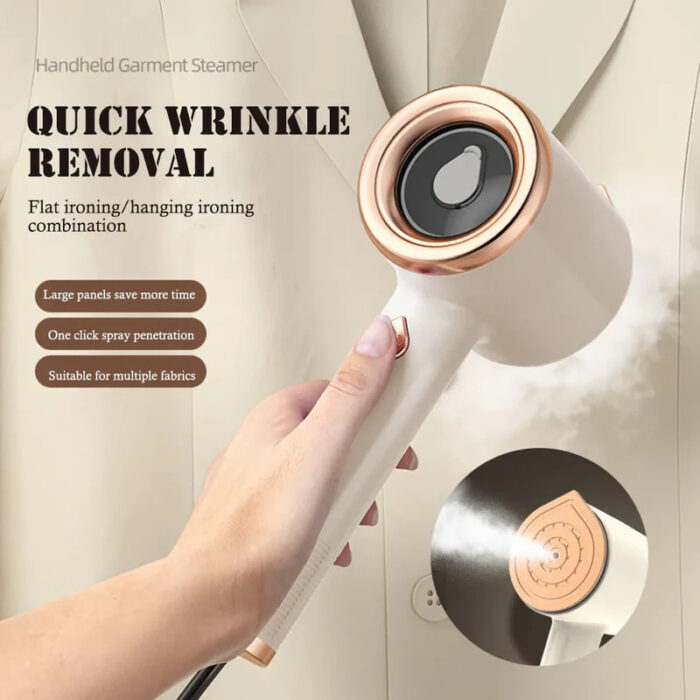 Portable Handheld Garment Steamer – Travel Fabric Steam Iron for Clothes & Home Use